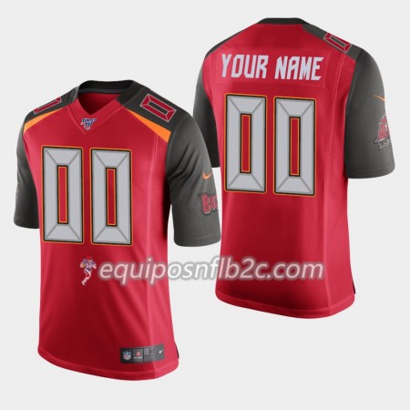 Camiseta Hombre NFL Tampa Bay Buccaneers Personalizar Nike Rojo I 100th